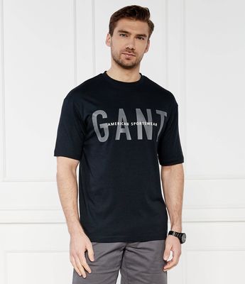 T-shirt męski w stylu młodzieżowym na wiosnę Gant ze sklepu: Gomez Fashion Store w kategorii: T-shirty męskie - zdjęcie 874714-BD9-10338_GA242M000051005