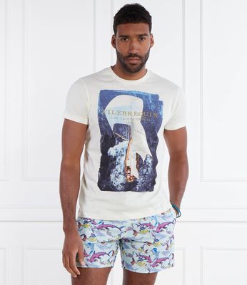 T-shirt męski w stylu młodzieżowym wiosenny Vilebrequin ze sklepu: Gomez Fashion Store w kategorii: T-shirty męskie - zdjęcie 874714-BD9-10338_VI242M000017003