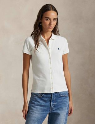 Bluzka damska casual Polo Ralph Lauren ze sklepu: Gomez Fashion Store w kategorii: Bluzki damskie - zdjęcie 874714-BD9-10338_PR242W000061F20