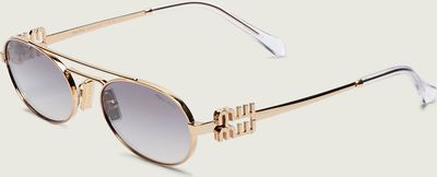 MIU MIU - Okulary przeciwsłoneczne damskie ze sklepu: Gomez Fashion Store w kategorii: Okulary przeciwsłoneczne damskie - zdjęcie 874714-BD9-10338_IU242W000008029