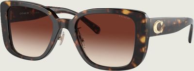 Okulary przeciwsłoneczne damskie Coach ze sklepu: Gomez Fashion Store w kategorii: Okulary przeciwsłoneczne damskie - zdjęcie 874714-BD9-10338_CN242W000016179