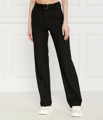 Spodnie damskie jesienne HUGO ze sklepu: Gomez Fashion Store w kategorii: Spodnie damskie - zdjęcie 874714-BD9-10338_BU244W000007001