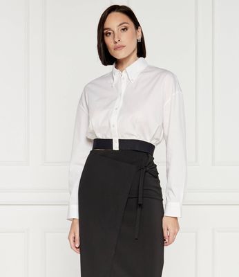 Koszula damska na wiosnę HUGO ze sklepu: Gomez Fashion Store w kategorii: Koszule damskie - zdjęcie 874714-BD9-10338_BU244W000025100