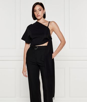 Bluzka damska na wiosnę HUGO ze sklepu: Gomez Fashion Store w kategorii: Bluzki damskie - zdjęcie 874714-BD9-10338_BU244W000049001