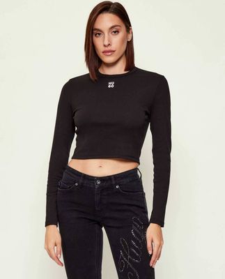 Bluzka damska HUGO ze sklepu: Gomez Fashion Store w kategorii: Bluzki damskie - zdjęcie 874714-BD9-10338_BU244W000051001