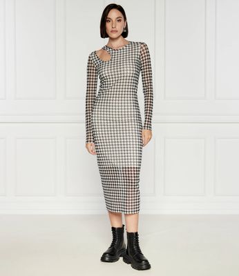 Sukienka dopasowana HUGO ze sklepu: Gomez Fashion Store w kategorii: Sukienki - zdjęcie 874714-BD9-10338_BU244W000053964
