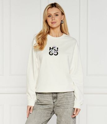 Bluza damska HUGO ze sklepu: Gomez Fashion Store w kategorii: Bluzy damskie - zdjęcie 874714-BD9-10338_BU244W000059102