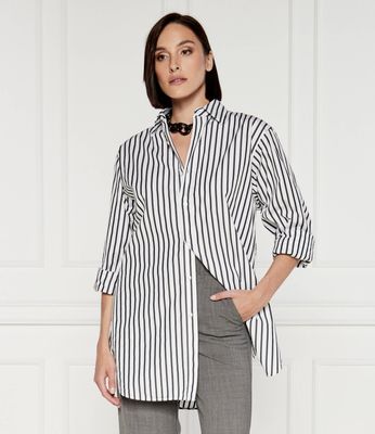 Koszula damska na wiosnę casual BOSS BLACK ze sklepu: Gomez Fashion Store w kategorii: Koszule damskie - zdjęcie 874714-BD9-10338_BB244W000039100
