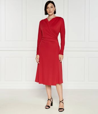 Sukienka trapezowa BOSS BLACK ze sklepu: Gomez Fashion Store w kategorii: Sukienki - zdjęcie 874714-BD9-10338_BB244W000055620