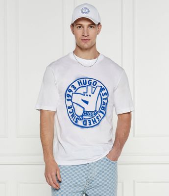 T-shirt męski na wiosnę Hugo Blue ze sklepu: Gomez Fashion Store w kategorii: T-shirty męskie - zdjęcie 874714-BD9-10338_BJ244M000022100