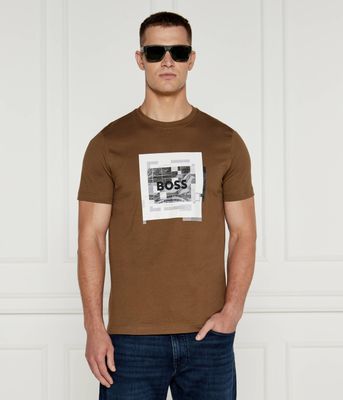 BOSS ORANGE - T-shirt męski na wiosnę ze sklepu: Gomez Fashion Store w kategorii: T-shirty męskie - zdjęcie 874714-BD9-10338_BO244M000056243