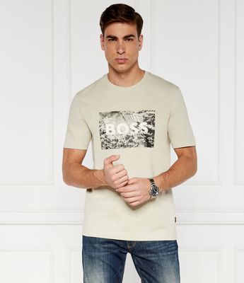 BOSS ORANGE - T-shirt męski w stylu młodzieżowym ze sklepu: Gomez Fashion Store w kategorii: T-shirty męskie - zdjęcie 874714-BD9-10338_BO244M000059271