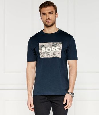 T-shirt męski na wiosnę BOSS ORANGE ze sklepu: Gomez Fashion Store w kategorii: T-shirty męskie - zdjęcie 874714-BD9-10338_BO244M000059464