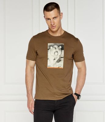 T-shirt męski w stylu młodzieżowym BOSS ORANGE ze sklepu: Gomez Fashion Store w kategorii: T-shirty męskie - zdjęcie 874714-BD9-10338_BO244M000060243