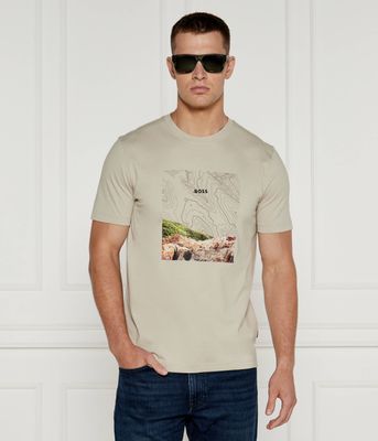 T-shirt męski BOSS ORANGE ze sklepu: Gomez Fashion Store w kategorii: T-shirty męskie - zdjęcie 874714-BD9-10338_BO244M000061272