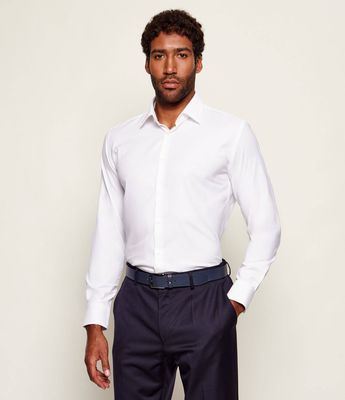 Koszula męska z klasycznym kołnierzykiem BOSS BLACK ze sklepu: Gomez Fashion Store w kategorii: Koszule męskie - zdjęcie 874714-BD9-10338_BB244M000087100
