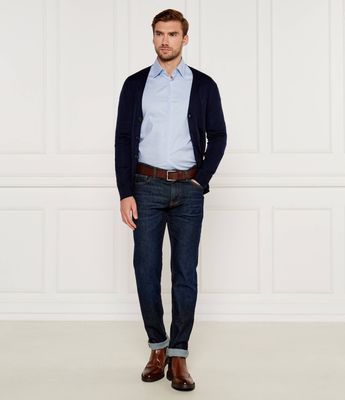 Koszula męska na wiosnę casualowa BOSS BLACK ze sklepu: Gomez Fashion Store w kategorii: Koszule męskie - zdjęcie 874714-BD9-10338_BB244M000091450