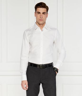 Koszula męska na wiosnę BOSS BLACK ze sklepu: Gomez Fashion Store w kategorii: Koszule męskie - zdjęcie 874714-BD9-10338_BB244M000103100