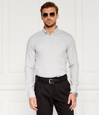 Koszula męska z kołnierzykiem button down BOSS BLACK ze sklepu: Gomez Fashion Store w kategorii: Koszule męskie - zdjęcie 874714-BD9-10338_BB244M000125041