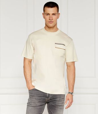 BOSS BLACK - T-shirt męski wiosenny casual ze sklepu: Gomez Fashion Store w kategorii: T-shirty męskie - zdjęcie 874714-BD9-10338_BB244M000186131