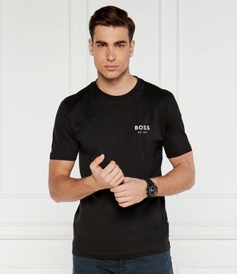T-shirt męski casual BOSS BLACK ze sklepu: Gomez Fashion Store w kategorii: T-shirty męskie - zdjęcie 874714-BD9-10338_BB244M000191001