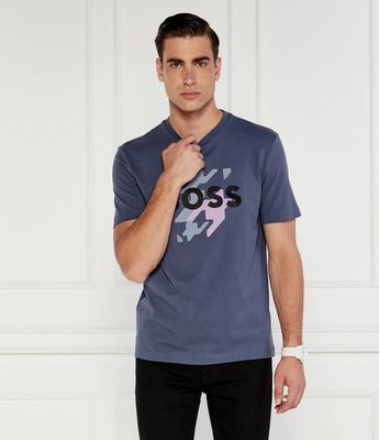 BOSS BLACK - T-shirt męski ze sklepu: Gomez Fashion Store w kategorii: T-shirty męskie - zdjęcie 874714-BD9-10338_BB244M000192412