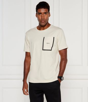 T-shirt męski casual BOSS GREEN ze sklepu: Gomez Fashion Store w kategorii: T-shirty męskie - zdjęcie 874714-BD9-10338_BG244M000033131