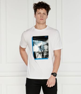 T-shirt męski BOSS GREEN ze sklepu: Gomez Fashion Store w kategorii: T-shirty męskie - zdjęcie 874714-BD9-10338_BG244M000035100