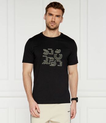 T-shirt męski w stylu młodzieżowym BOSS GREEN ze sklepu: Gomez Fashion Store w kategorii: T-shirty męskie - zdjęcie 874714-BD9-10338_BG244M000036001