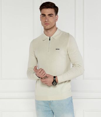 BOSS GREEN - Sweter męski na wiosnę ze sklepu: Gomez Fashion Store w kategorii: Swetry męskie - zdjęcie 874714-BD9-10338_BG244M000072271