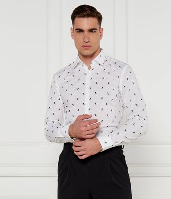 Koszula męska na wiosnę HUGO ze sklepu: Gomez Fashion Store w kategorii: Koszule męskie - zdjęcie 874714-BD9-10338_BU244M000015199