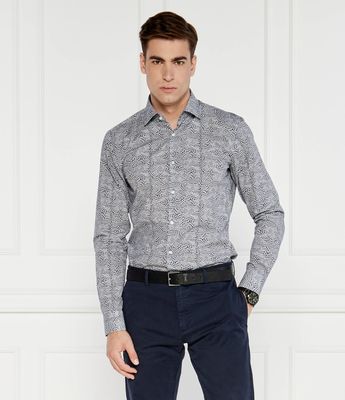 Koszula męska wiosenna HUGO ze sklepu: Gomez Fashion Store w kategorii: Koszule męskie - zdjęcie 874714-BD9-10338_BU244M000015405