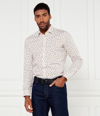 Koszula męska z klasycznym kołnierzykiem HUGO ze sklepu: Gomez Fashion Store w kategorii: Koszule męskie - zdjęcie 874714-BD9-10338_BU244M000018890