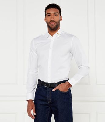 HUGO - Koszula męska elegancka wiosenna ze sklepu: Gomez Fashion Store w kategorii: Koszule męskie - zdjęcie 874714-BD9-10338_BU244M000019199