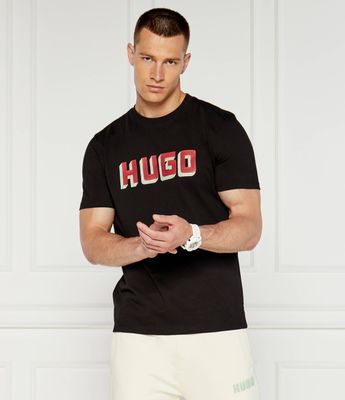 T-shirt męski HUGO ze sklepu: Gomez Fashion Store w kategorii: T-shirty męskie - zdjęcie 874714-BD9-10338_BU244M000070001