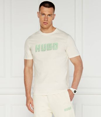 HUGO - T-shirt męski ze sklepu: Gomez Fashion Store w kategorii: T-shirty męskie - zdjęcie 874714-BD9-10338_BU244M000070121