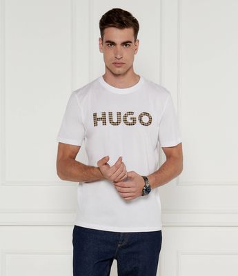T-shirt męski na wiosnę HUGO ze sklepu: Gomez Fashion Store w kategorii: T-shirty męskie - zdjęcie 874714-BD9-10338_BU244M000094100