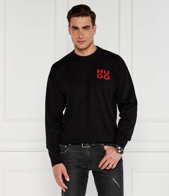HUGO - Sweter męski ze sklepu: Gomez Fashion Store w kategorii: Swetry męskie - zdjęcie 874714-BD9-10338_BU244M000107001