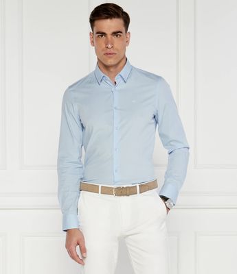Koszula męska z klasycznym kołnierzykiem Calvin Klein ze sklepu: Gomez Fashion Store w kategorii: Koszule męskie - zdjęcie 874714-BD9-10338_CK244M000004B86