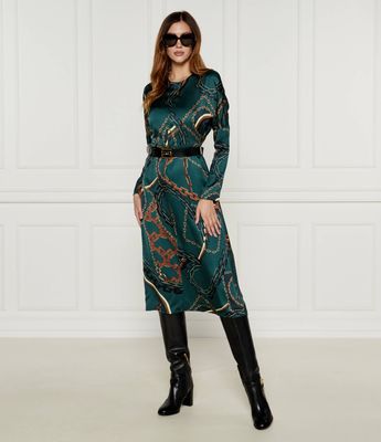Marc Cain - Sukienka na jesień ze sklepu: Gomez Fashion Store w kategorii: Sukienki - zdjęcie 874714-BD9-10338_CR244W000008559