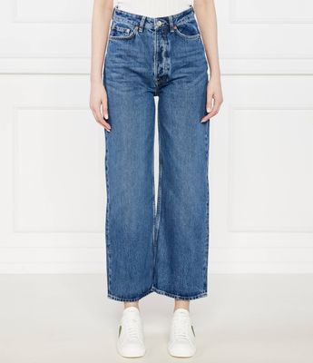 Jeansy damskie na wiosnę Samsøe Samsøe ze sklepu: Gomez Fashion Store w kategorii: Jeansy damskie - zdjęcie 874714-BD9-10338_SS244W000013053