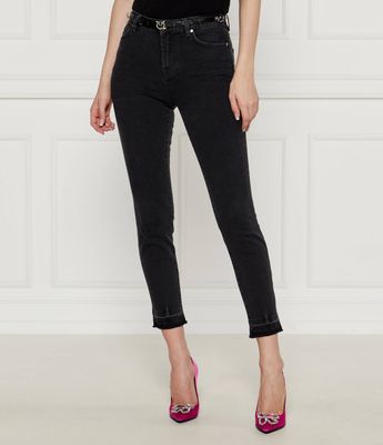 Jeansy damskie na wiosnę w miejskim stylu Pinko ze sklepu: Gomez Fashion Store w kategorii: Jeansy damskie - zdjęcie 874714-BD9-10338_PI244W000213099