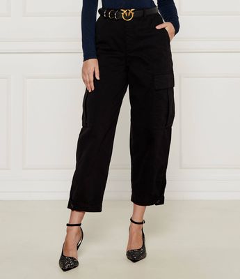 Spodnie damskie jesienne Pinko ze sklepu: Gomez Fashion Store w kategorii: Spodnie damskie - zdjęcie 874714-BD9-10338_PI244W000235099