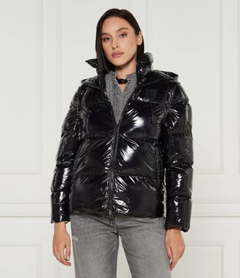 Pinko - Kurtka damska jesienna casual ze sklepu: Gomez Fashion Store w kategorii: Kurtki damskie - zdjęcie 874714-BD9-10338_PI244W000241099