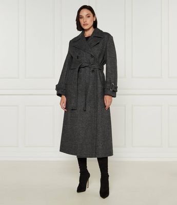 Płaszcz damski Pinko ze sklepu: Gomez Fashion Store w kategorii: Płaszcze damskie - zdjęcie 874714-BD9-10338_PI244W000253075