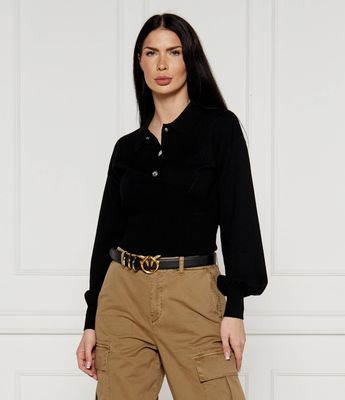 Pinko - Sweter damski ze sklepu: Gomez Fashion Store w kategorii: Swetry damskie - zdjęcie 874714-BD9-10338_PI244W000305099