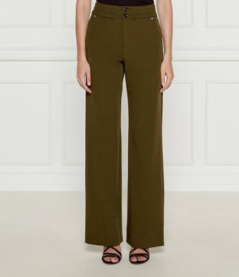 Spodnie damskie na jesień Pinko ze sklepu: Gomez Fashion Store w kategorii: Spodnie damskie - zdjęcie 874714-BD9-10338_PI244W000333B73