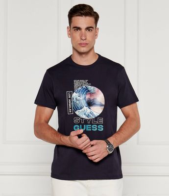 Guess - T-shirt męski młodzieżowy ze sklepu: Gomez Fashion Store w kategorii: T-shirty męskie - zdjęcie 874714-BD9-10338_GJ244M000017B07