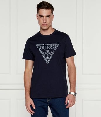 Guess - T-shirt męski w stylu młodzieżowym ze sklepu: Gomez Fashion Store w kategorii: T-shirty męskie - zdjęcie 874714-BD9-10338_GJ244M000022B07