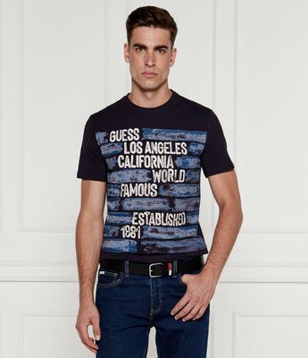 T-shirt męski w stylu młodzieżowym Guess ze sklepu: Gomez Fashion Store w kategorii: T-shirty męskie - zdjęcie 874714-BD9-10338_GJ244M000028B07